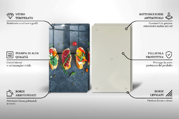 Herdabdeckung Bunte Sandwiches