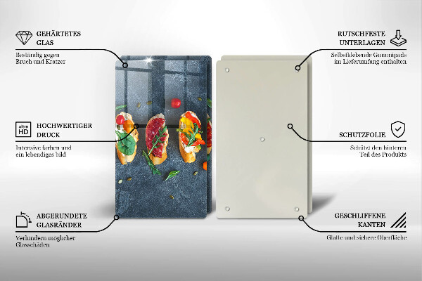 Herdabdeckung Bunte Sandwiches