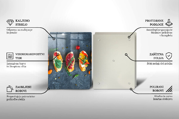 Herdabdeckung Bunte Sandwiches
