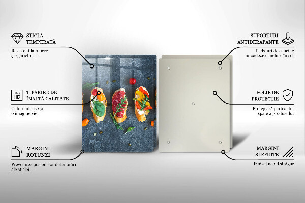 Herdabdeckung Bunte Sandwiches