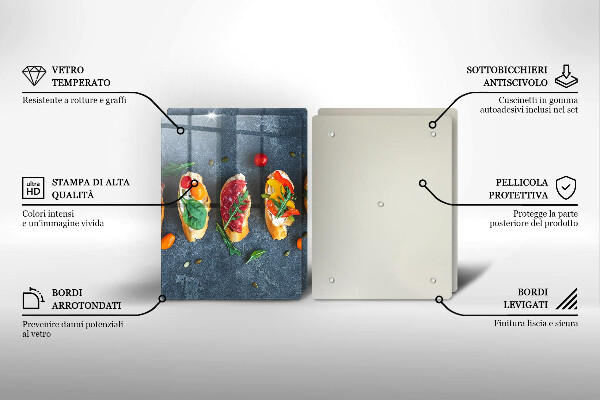 Herdabdeckung Bunte Sandwiches
