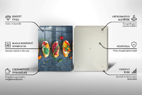 Herdabdeckung Bunte Sandwiches