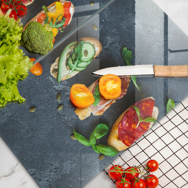 Herdabdeckung Bunte Sandwiches