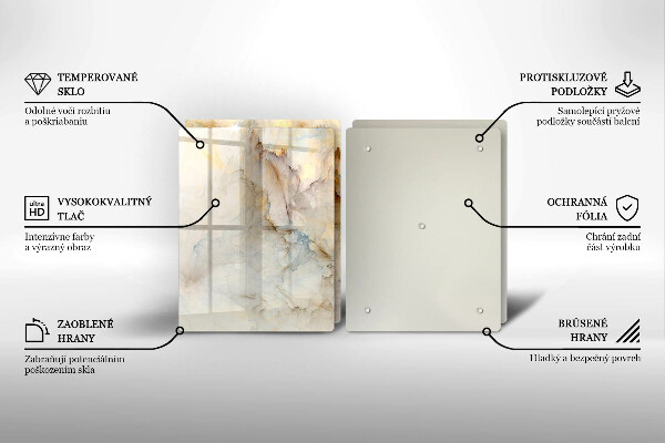 Herdabdeckung Marmorstruktur mit Gold
