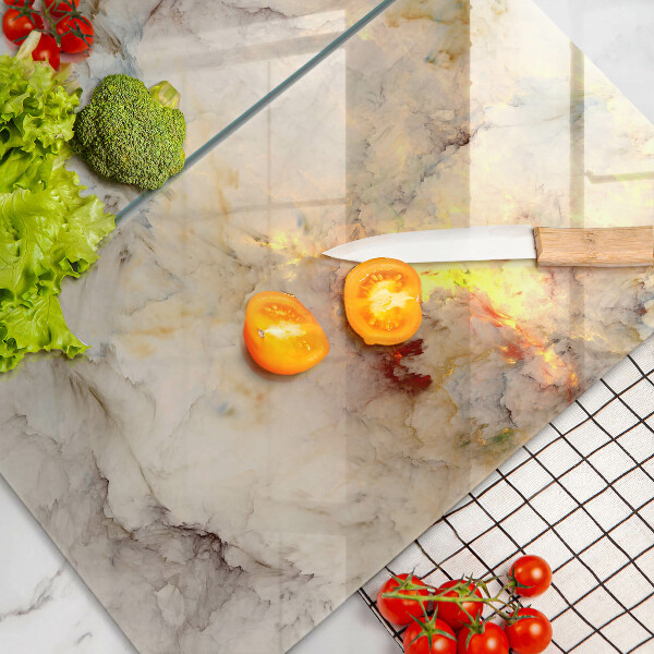 Herdabdeckung Marmorstruktur mit Gold