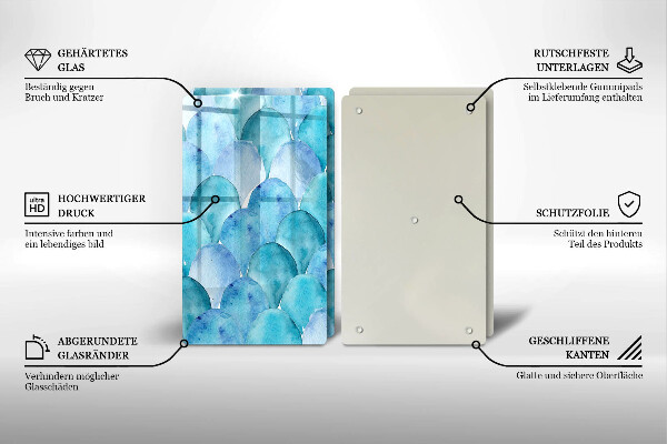 Herdabdeckung Aquarellskalen