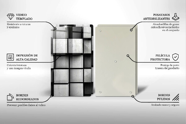 Herdabdeckung 3D-Geometriehintergrund