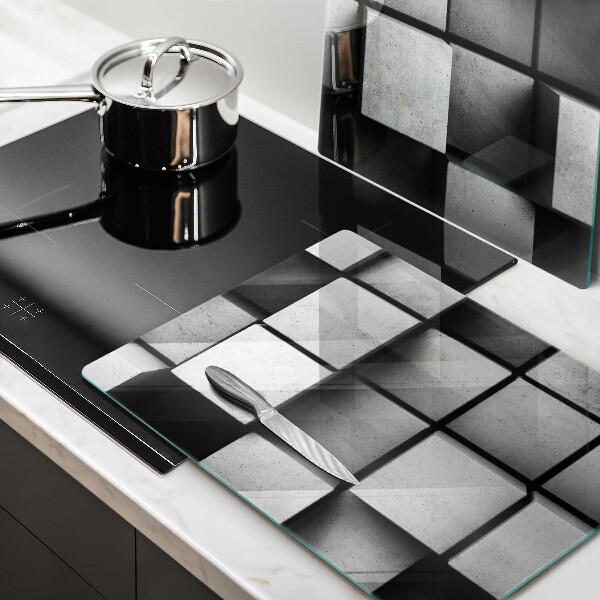 Herdabdeckung 3D-Geometriehintergrund