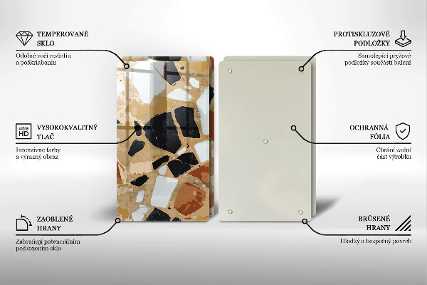 Herdabdeckung Dekorativer Steinteller