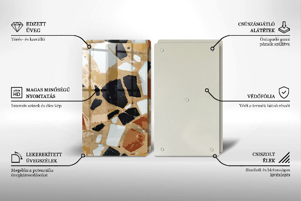 Herdabdeckung Dekorativer Steinteller