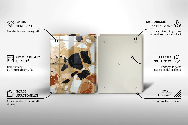 Herdabdeckung Dekorativer Steinteller