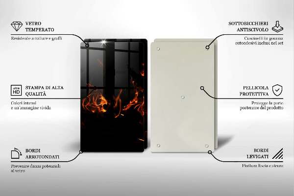 Herdabdeckung Zünde eine lebendige Flamme an