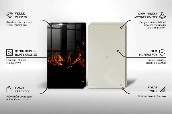 Herdabdeckung Zünde eine lebendige Flamme an