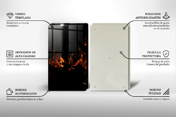 Herdabdeckung Zünde eine lebendige Flamme an