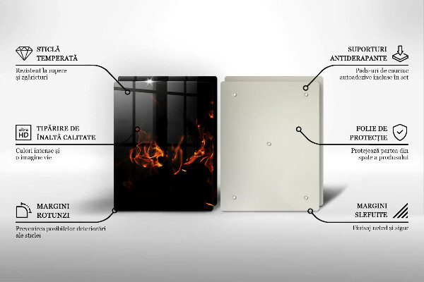 Herdabdeckung Zünde eine lebendige Flamme an