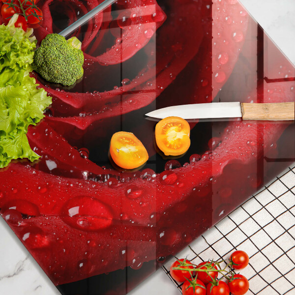 Herdabdeckung Rosenblütenblätter