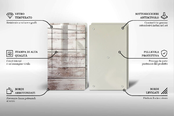 Herdabdeckung Alte Holzbretter