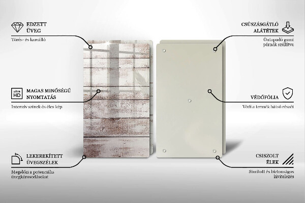 Herdabdeckung Alte Holzbretter