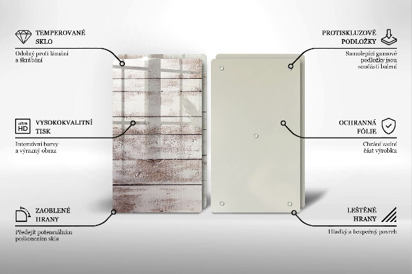 Herdabdeckung Alte Holzbretter