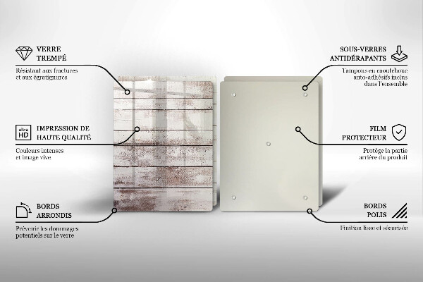Herdabdeckung Alte Holzbretter