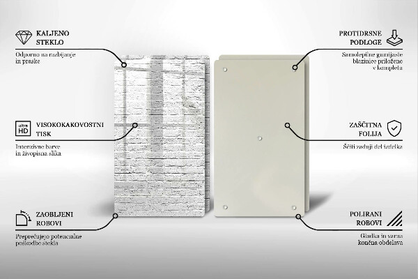 Herdabdeckung Backsteinmauer