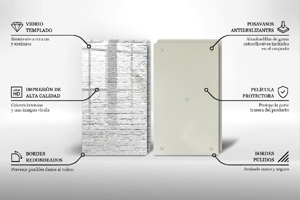 Herdabdeckung Backsteinmauer