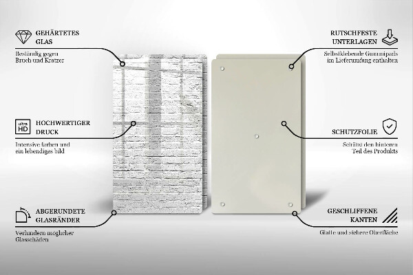 Herdabdeckung Backsteinmauer