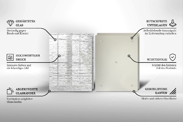 Herdabdeckung Backsteinmauer