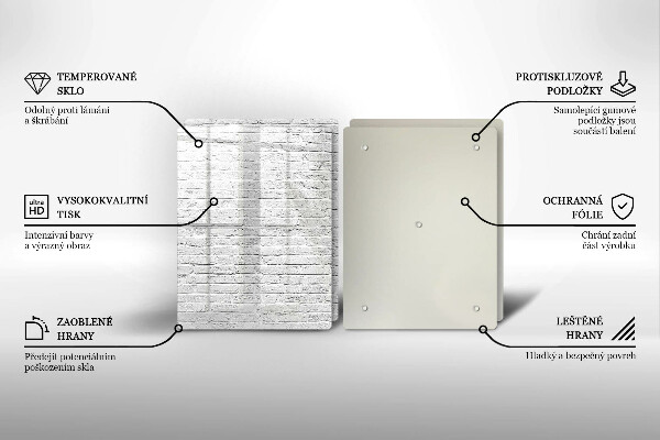 Herdabdeckung Backsteinmauer