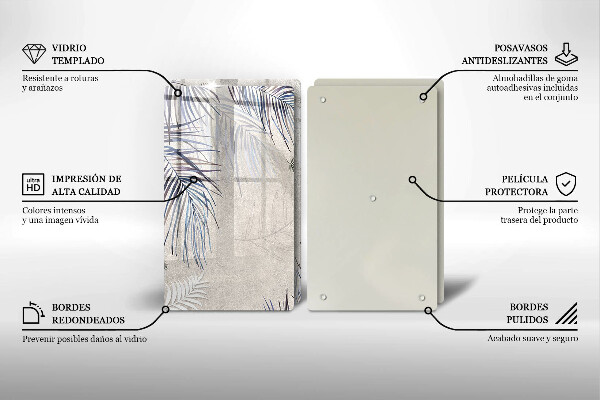 Herdabdeckung Subtile Blätter