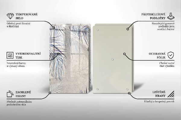 Herdabdeckung Subtile Blätter