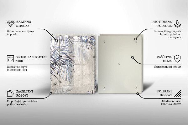 Herdabdeckung Subtile Blätter