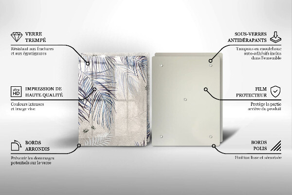 Herdabdeckung Subtile Blätter