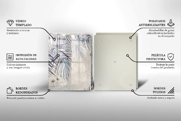 Herdabdeckung Subtile Blätter
