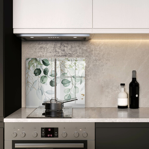 Herdabdeckung Bemalte Pflanzen