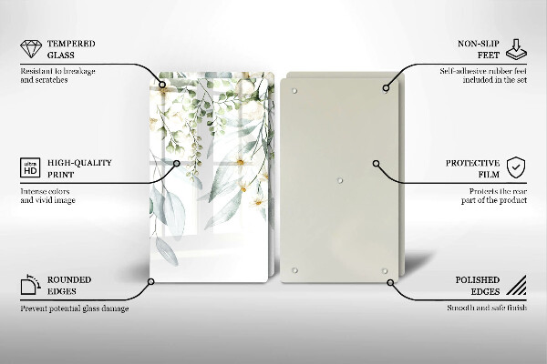 Herdabdeckung Aquarellpflanzen