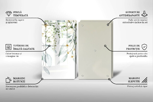 Herdabdeckung Aquarellpflanzen