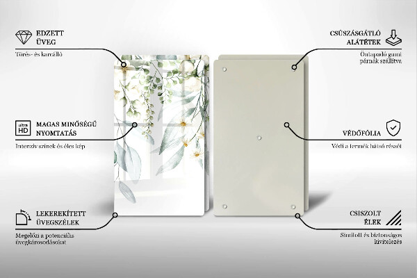 Herdabdeckung Aquarellpflanzen