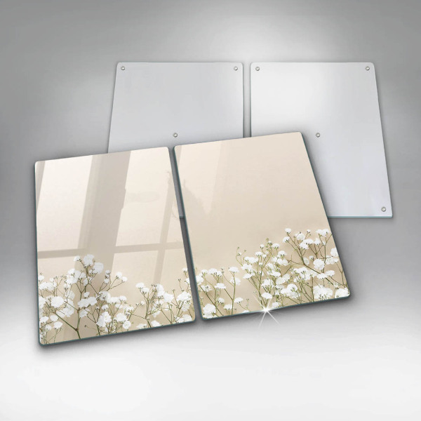 Herdabdeckung Gips-Boho-Blumen