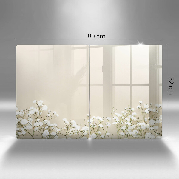 Herdabdeckung Gips-Boho-Blumen