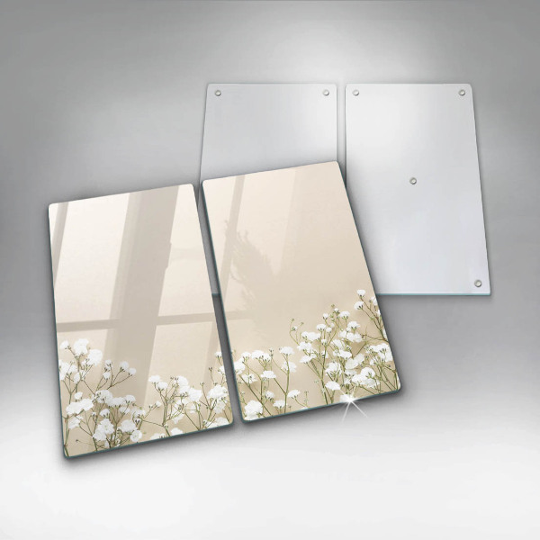 Herdabdeckung Gips-Boho-Blumen