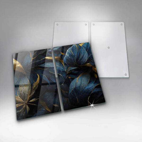 Herdabdeckung Dekorative Blätter mit Gold