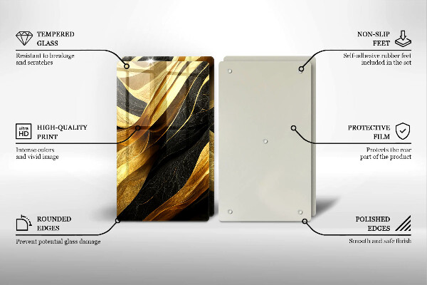 Herdabdeckung Elegante Abstraktion