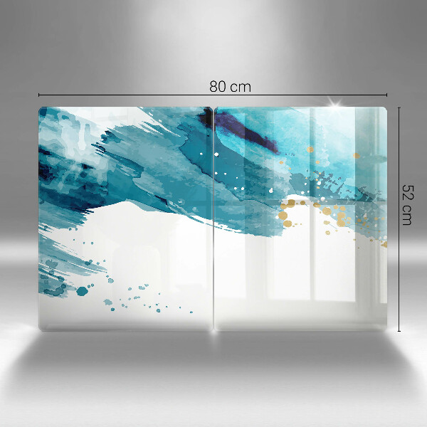 Herdabdeckung Blaue Flecken