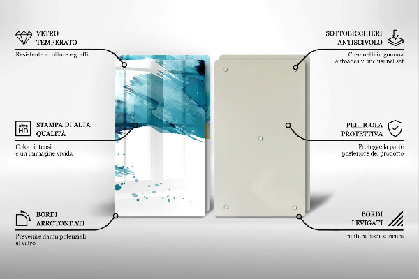 Herdabdeckung Blaue Flecken