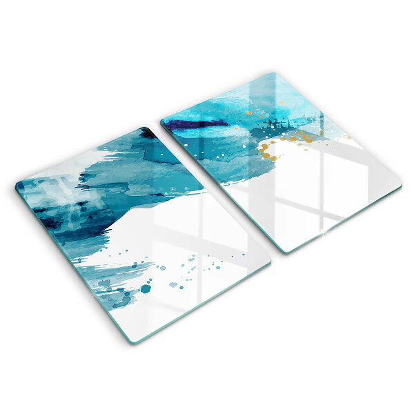 Herdabdeckung Blaue Flecken