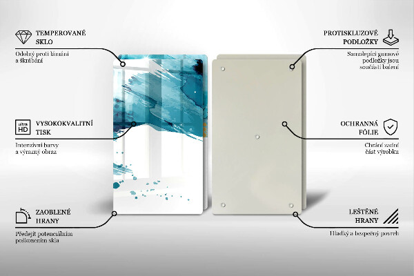 Herdabdeckung Blaue Flecken