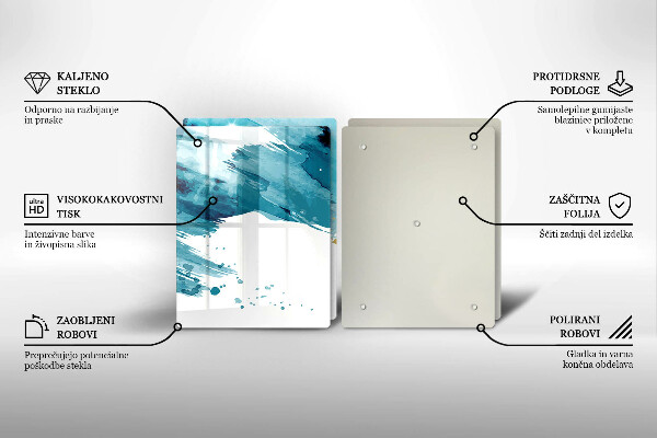 Herdabdeckung Blaue Flecken