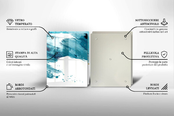 Herdabdeckung Blaue Flecken