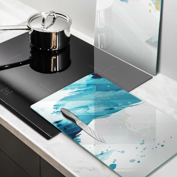 Herdabdeckung Blaue Flecken